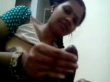 Horny mature indian slut sucks on hard cock