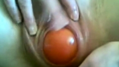 Bulgarian Amateur Pussy Stretching, Gaping, Apple Insertion