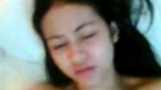 Indonesian Chick With Hairy Pussy Fucked