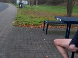 German daddy wanking outdoor