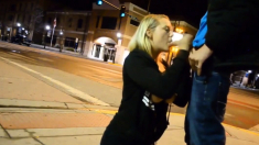 Blow Job On A Street Corner