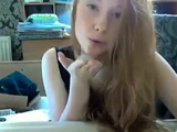 Redhead teen masturbaing