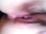 Asian girl has wet pussy