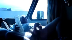 Truck Driver Masturbating